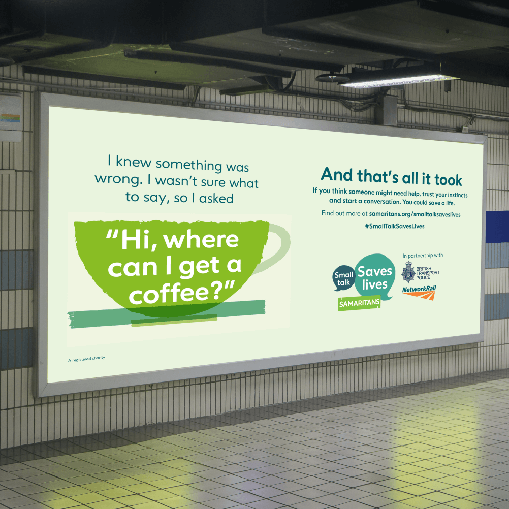 Samaritans And Network Rail Small Talk Saves Lives Campaign